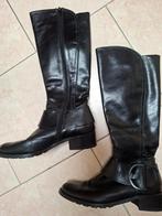 Mooie zwarte leren laarzen van Lamica maat 38, Hoge laarzen, Zwart, Lamica, Ophalen of Verzenden