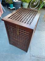 Dekenkist/wasmand van hout, Huis en Inrichting, Minder dan 50 cm, 50 tot 100 cm, 50 tot 75 cm, Teakhout