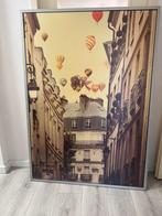 Schilderij met luchtballonnen in Parijs, Ophalen