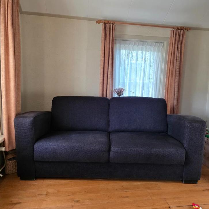 Bankstel zwart 2,5 zits - Comfortabel en stijlvol!, Huis en Inrichting, Banken | Bankstellen, Zo goed als nieuw, Rechte bank, Driepersoons