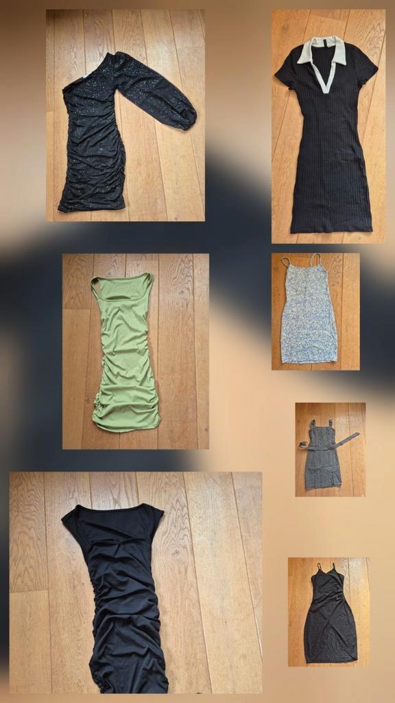 7 jurkjes pakket jurken maat XS S, berskha, H&M, kleding, Kleding | Dames, Jurken, Zo goed als nieuw, Maat 34 (XS) of kleiner