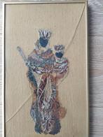 Pieta, Maria met het kindje Jezus textielkunst, Antiek en Kunst, Antiek | Religie, Ophalen