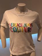 Versace shirt met geborduurde letters maat xs, Verzenden, ., Wit, Zo goed als nieuw
