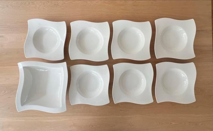 Villeroy & Boch New Wave Servies, Huis en Inrichting, Keuken | Servies, Zo goed als nieuw, Compleet servies, Effen, Porselein