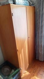 2 deurs klerenkast, met hang en legplanken, 100 tot 150 cm, 150 tot 200 cm, Vintage, 50 tot 75 cm