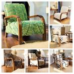 Prachtige Handgemaakte Fauteuils. Zelf samen te stellen, Verzenden, Minder dan 75 cm, Nieuw, Leer
