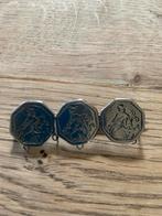 Vintage Broche met Medaillons, Ophalen of Verzenden, Gebruikt, 4 tot 7 cm, Zilver