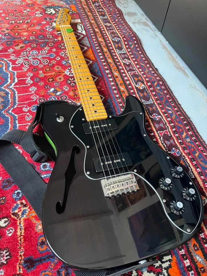 Fender Modern Player Telecaster Thinline Deluxe Gitaar, Muziek en Instrumenten, Snaarinstrumenten | Gitaren | Elektrisch, Gebruikt