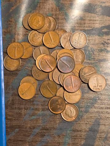 Verzameling 1 cent munten overcompleet. beschikbaar voor biedingen