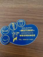 2981 Sticker Snelbuffet Westerhof Weerdinge, Ophalen of Verzenden, Gebruikt