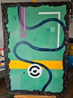 Kleurrijk en stijlvol zelfgemaakt schilderij, Antiek en Kunst, Kunst | Schilderijen | Abstract, Ophalen of Verzenden