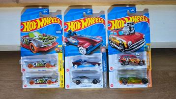Hot Wheels 6x US Card Fantasy Auto's beschikbaar voor biedingen