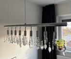 Eettafel Hanglamp met Kristallen, Huis en Inrichting, Lampen | Hanglampen, Ophalen, Gebruikt, Metaal, 75 cm of meer
