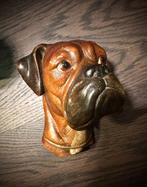 Hond Boxer plaquette England 1968 curiosa vintage dier bruin, Verzenden