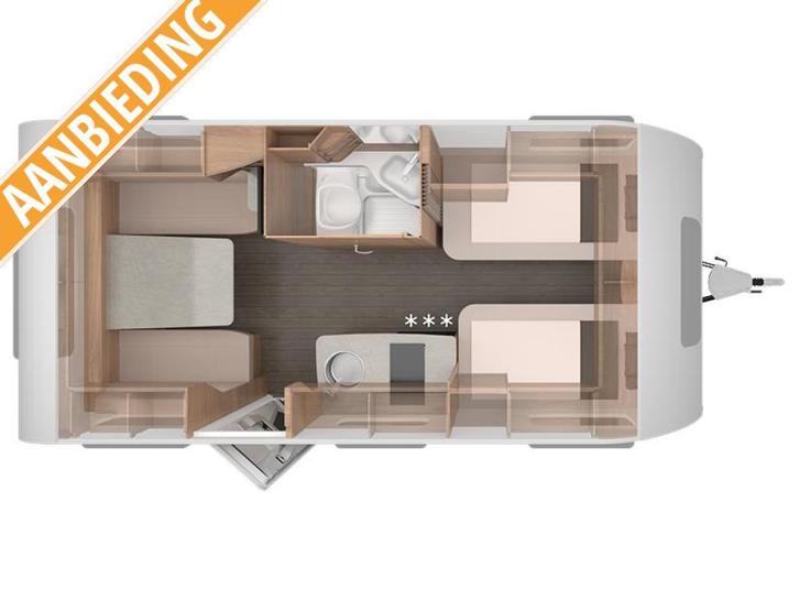 Knaus Sudwind 60 Years 460 EU +vloerverwarming+HRC matras, Caravans en Kamperen, Caravans, Bedrijf, tot en met 4, 1250 - 1500 kg