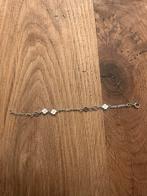 Zilveren armband met klavertje, Ophalen of Verzenden, Zo goed als nieuw, Met bedels of kralen, Zilver