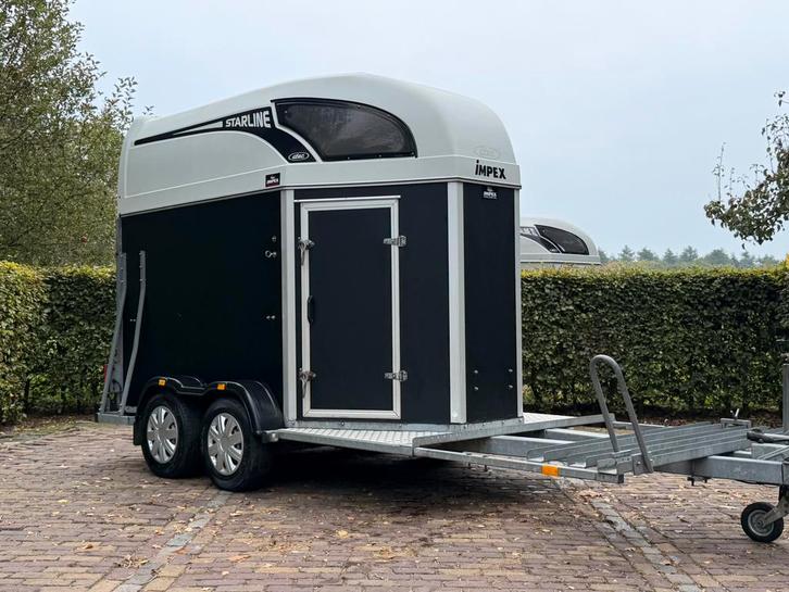 Hele mooie Atec mentrailer met kunstof bodem, Dieren en Toebehoren, Paarden en Pony's | Trailers en Aanhangwagens, Zo goed als nieuw