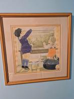 School plaat 48cm bij 48cm 6, Antiek en Kunst, Ophalen of Verzenden