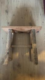 Houten Bijzettafel / Bankje, Huis en Inrichting, Ophalen, Gebruikt, Bruin, Hout