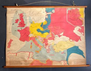 Wandkaart Europa 1914-1918 beschikbaar voor biedingen