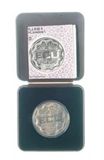 Nederland 2 1/2 ECU 1992 koning Willem I in doosje, Ophalen of Verzenden, Overige materialen, Nederland