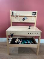 Houten speelgoed werkbank incl gereedschap, Ophalen, Zo goed als nieuw, Stoel(en)