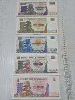 Zimbabwe Bankbiljetten Set (5 stuks), Ophalen of Verzenden, Zimbabwe, Setje