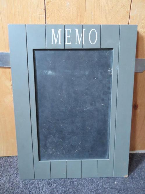 Houten memobord/ krijtbord, Huis en Inrichting, Woonaccessoires | Memoborden, Gebruikt, Krijtbord, Ophalen of Verzenden