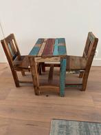 Kinderset Tafel en Stoelen van Sloophout, Kinderen en Baby's, Kinderkamer | Tafels en Stoelen, Ophalen, Zo goed als nieuw