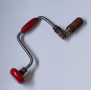 oud gereedschap, Oude handboor, Schroefboor beschikbaar voor biedingen