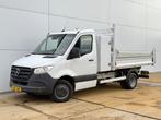 Mercedes-Benz Sprinter 514 2.2 CDI Automaat Kipper Dubbelluc, Auto's, Bestelauto's, Gebruikt, Zwart, Wit, Mercedes-Benz