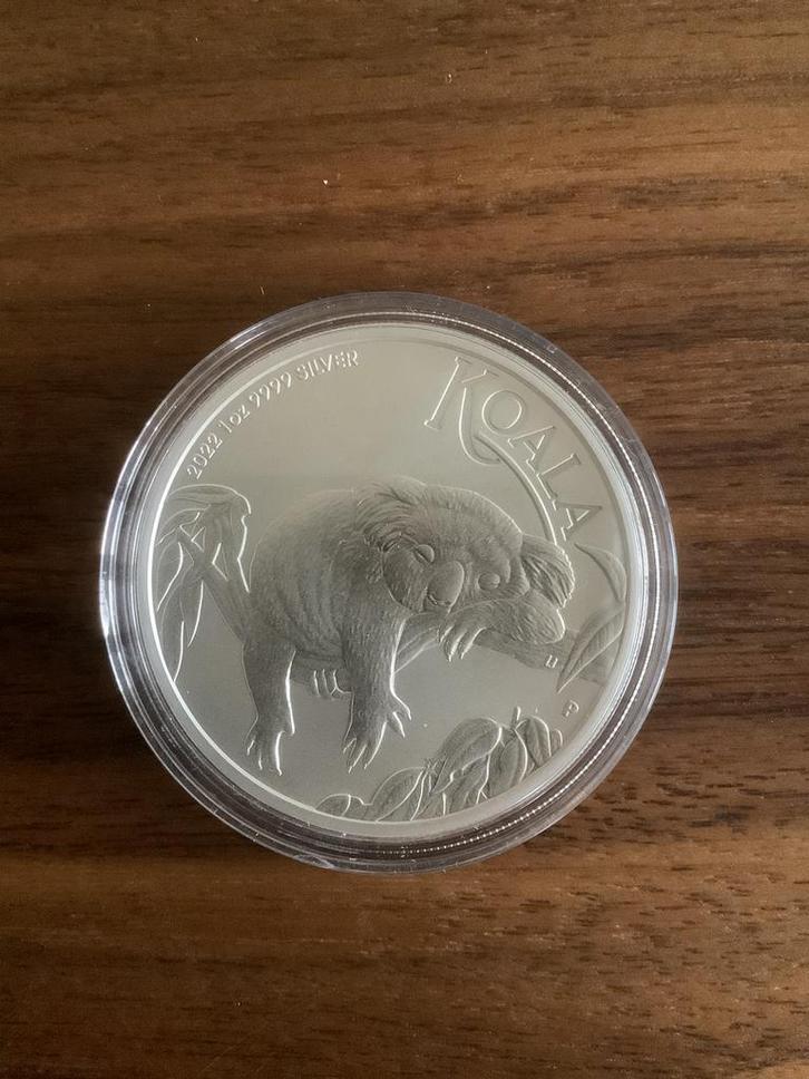 Perth Mint Koala 2022 1oz Zilver BU, Postzegels en Munten, Edelmetalen en Baren, Zilver, Ophalen of Verzenden