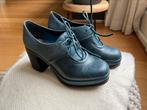 CAMPER schoentje petrol met hak maat 38, Kleding | Dames, Ophalen of Verzenden, Zo goed als nieuw, Groen
