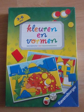 Leuk en educatief spel met kleuren en vormen.