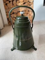 Antieke Emaille doofpot, Ophalen