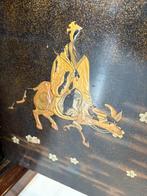 Paar Japanse lak- en hout kastjes – makie decor meiji, Antiek en Kunst, Antiek | Meubels | Kasten, Ophalen of Verzenden