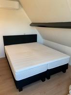 Boxspring 160x200 Beter Bed + Matras & Topper (Ikea), Huis en Inrichting, Slaapkamer | Bedden, Ophalen, Gebruikt, Zwart, Tweepersoons