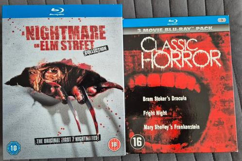 Horror BluRay Boxsets: Nightmare Elm Street & Classic Horror, Cd's en Dvd's, Blu-ray, Zo goed als nieuw, Horror, Boxset, Ophalen of Verzenden