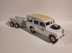 Solido Land Rover Series 3 109 Station Wagon + Trailer UN, Hobby en Vrije tijd, Modelauto's | 1:43, Ophalen of Verzenden, Zo goed als nieuw