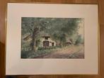 Schilderij A.K. Vogelaar. Aquarel., Ophalen