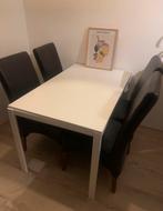 Ikea Vihals uitschuifbare eettafel - 120/180cm, Huis en Inrichting, Tafels | Eettafels, Ophalen, Kunststof, 100 tot 150 cm, 50 tot 100 cm