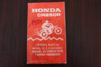 Honda CR250R 1983 1984 motorcycle owner's manual CR 250 R, Motoren, Ophalen of Verzenden, Honda