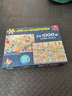 Jan van Haasteren 2x1000, Hobby en Vrije tijd, Denksport en Puzzels, Ophalen, 500 t/m 1500 stukjes, Zo goed als nieuw, Legpuzzel