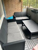 Tuinset Leen Bakker incl. kussens, 4 zitplaatsen, Kunststof, Ophalen of Verzenden, Zo goed als nieuw