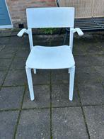 2x IKEA witte tuinstoelen, Tuin en Terras, Tuinstoelen, Ophalen, Gebruikt, Kunststof, Stapelbaar