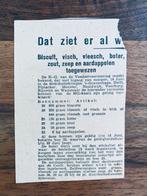 Bonnen artikel Tweede Wereldoorlog, Verzamelen, Militaria | Tweede Wereldoorlog, Ophalen of Verzenden, Overige soorten, Nederland