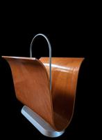 Schitterende vintage Ligne Roset design plywood lectuurbak, Huis en Inrichting, Woonaccessoires | Krantenbakken en Lectuurbakken