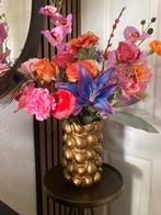 Trendy Zijden bloemen in vaas Goud Zijden Rondom, Ophalen of Verzenden, Nieuw