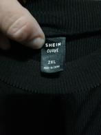 Zwarte Shein Curve jurk met doorzichtige mouwen - 2XL, Zwart, Maat 46/48 (XL) of groter, Ophalen of Verzenden, Zo goed als nieuw