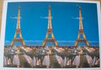 Een magic eye kaart (verborgen beeld) met eiffeltorens, Verzenden, 1980 tot heden, Ongelopen, Overige thema's